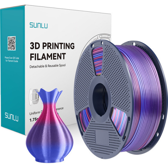 Sunlu ���� PLA+ Silk (Rainbow 02) - (PLA+ Silk R 02)