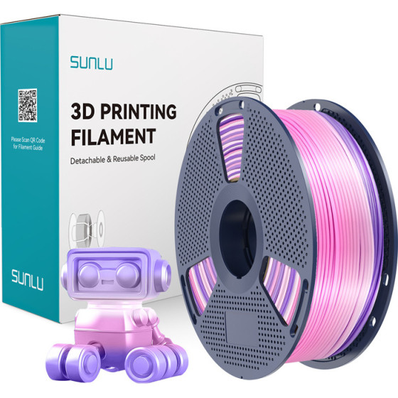 Sunlu ���� PLA+ Silk (Rainbow) 03 - (PLA+ Silk R 03)