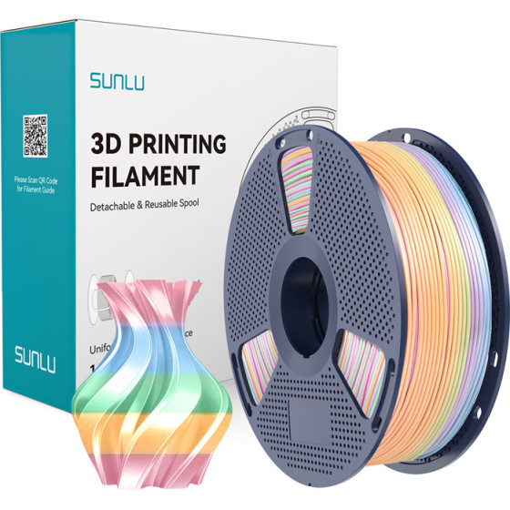 Sunlu ���� PLA+ Silk (Rainbow) 04 - (PLA+ Silk R 04)