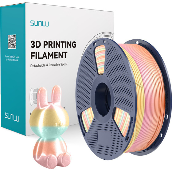 Sunlu ���� PLA+ Silk (Rainbow) 05 - (PLA+ Silk R 05)