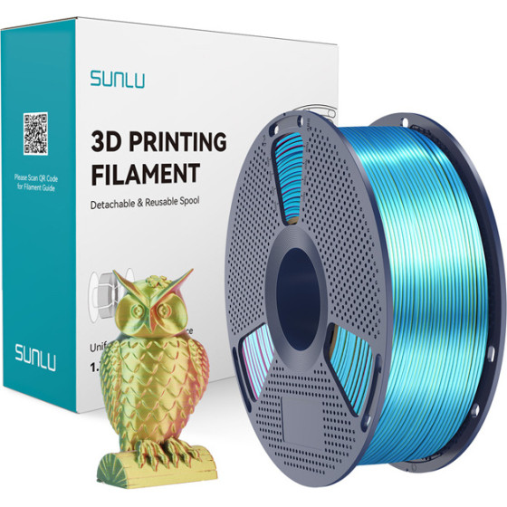 Sunlu ���� PLA+ Silk �� ���� ������� (�������, ������� ��� �������) - (PLA+ Silk Tc R Y G)