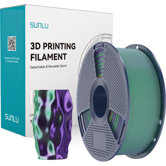 Sunlu ���� PLA+ Silk ��� �������� (������� ��� ���) - (PLA+ Silk Dc G Pur)