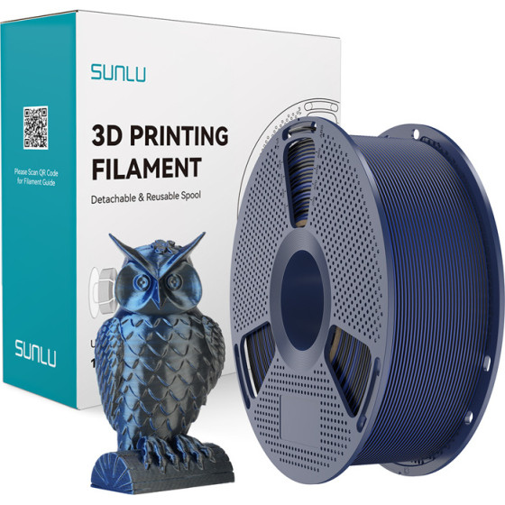 Sunlu ���� PLA+ Silk ��� �������� (����� ��� ����) - (PLA+ Silk Dc B Blu)