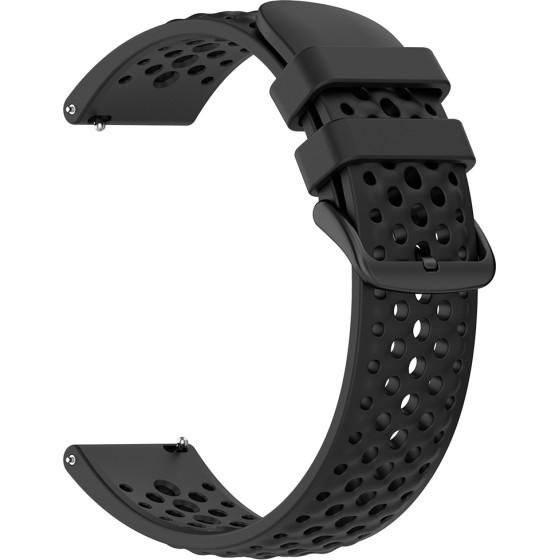 Techsuit - Watchband 22mm (W083) - Amazfit Active Max/Samsung Galaxy Watch (46mm)/Watch 3/Gear S3/Amazfit GTR/Gtr 2 - Black