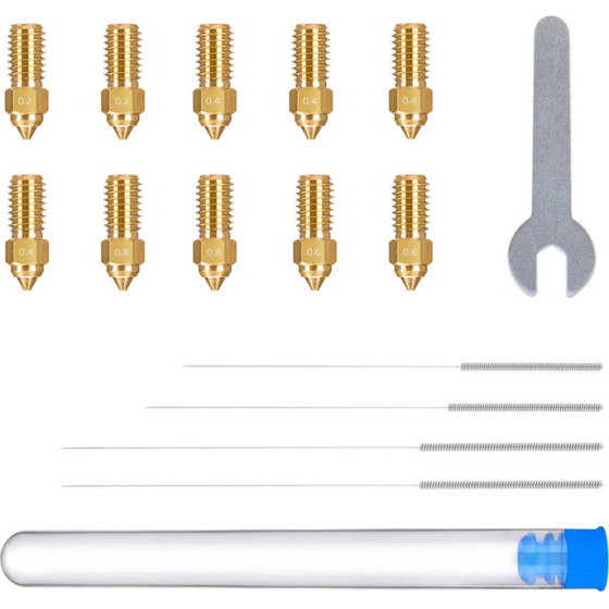 Elegoo ��� ���������� ��� ��������� ��� Neptune 4 / 4 Pro (0,2 Mm x2, 0,4 Mm x4, 0,6 Mm x2, 0,8 Mm x2) - (50.204.0060)
