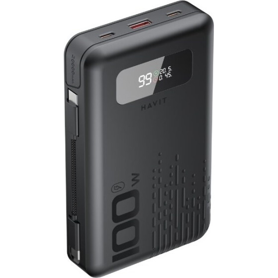 Havit 20,000mAh Power Bank (black) - (PB5212)