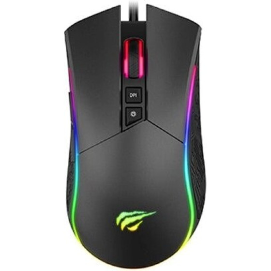 Havit MS1001S V2 Gaming Mouse (Black And grey) - (MS1001S V2 (black+grey))