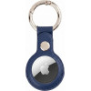 Mercury Leather Airtag Case navy