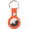Mercury Leather Airtag Case orange