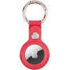 Mercury Leather Airtag Case red