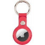 Mercury Leather Airtag Case red