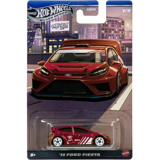 Mattel Hot Wheels Silver Series: Compact Kings - 12 Ford Fiesta Vehicle (JKX58)