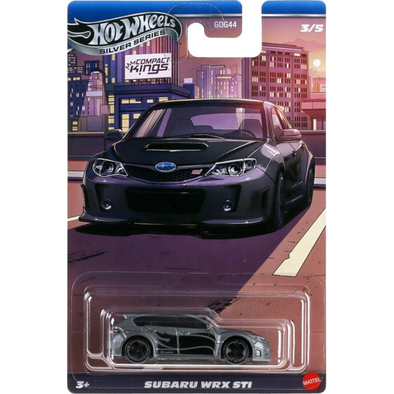 Mattel Hot Wheels Silver Series: Compact Kings - Subaru Wrx Sti Vehicle (JKX59)