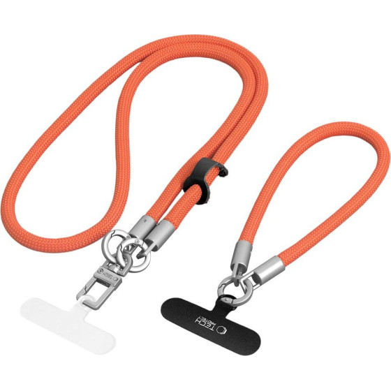 Tech-Protect C10S Rope Crossbody & Wrist ORANGE/TITANIUM