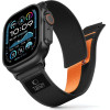 Tech-Protect Nylon Elite Apple Watch 8 / 9 / 10 / 11 / Se / Ultra (44 / 45 / 46 / 49 MM) BLACK/ORANGE