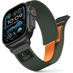 Tech-Protect Nylon Elite Apple Watch 8 / 9 / 10 / 11 / Se / Ultra (44 / 45 / 46 / 49 MM) GREEN/ORANGE