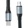 3MK Protection 3MK Hyper Cable N-Series USB-C / Microusb 3m Qc 3.0 5V/2A 10W - Black - (160690-0)