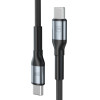 3MK Protection 3MK Hyper Cable N-Series USB-C / USB-C 50cm Pd 3.0 Qc 3.0 20V/3A 60W - Black - (160692-0)