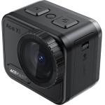 Acefast - Action Camera (X1) - 4K, 20MP, Wi-Fi, Eis Stabilization, 2.1'' Touchscreen, IPX8 21m Waterproof - Black