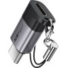Acefast - Adapter - Lightning Female To USB-C Male, 60W Charging, USB2.0 Data Transmission - Gray - (J19)