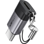 Acefast - Adapter - Lightning Female To USB-C Male, 60W Charging, USB2.0 Data Transmission - Gray - (J19)