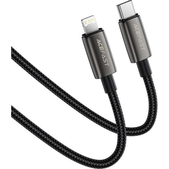 Acefast - Data Cable (C23-01) - USB-C To Lightning, 30W, Braided cable, 1.2m - Black