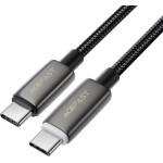 Acefast - Data Cable (C23-03) - USB-C To USB-C, Smart Power-Off, 60W Fast Charge, Braided cable, 1.2m - Black