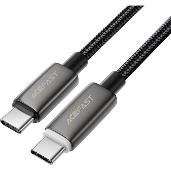 Acefast - Data Cable (C23-03) - USB-C To USB-C, Smart Power-Off, 60W Fast Charge, Braided cable, 1.2m - Black