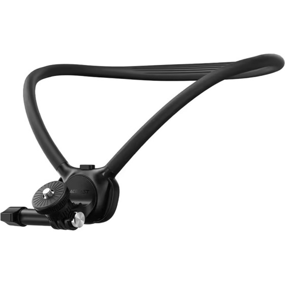 Acefast - Neck Action Camera Holder - Hands-Free POV, Ergonomic Design, Enhanced Camera Stability - Black - (E37)