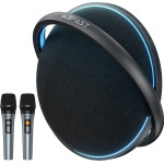 Acefast - Portable Wireless Speaker - With Dual Wireless Mics, 350W Peak, Tws Stereo, DSP, Rgb Lights - Black - (K5 Max)
