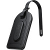 Acefast - Smart Tracker (S5) - Stylish Faux Leather Tag, For Luggage, Bt 5.4, Findmy Network, MFi, CR2032 Battery - Black