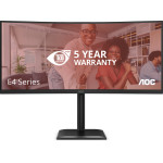AOC 86,0cm (34'') 21:09 2xHDMI+DP+USB-C Curved Blk - (CU34E4CV)