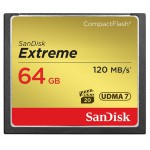 SANDISK SDCFXSB-064G-X46 EXTREME 120/85MBS, UDMA7+VPG20SUPPORT