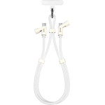 Sbox Cable TYPE-C To TYPE-C Lanyard 1.5M White - (TYPE-C-LANYARD-1.5M-W)