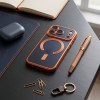 Case For Iphone 17 Pro Electro Mag Cover Compatible With Magsafe Orange OEM