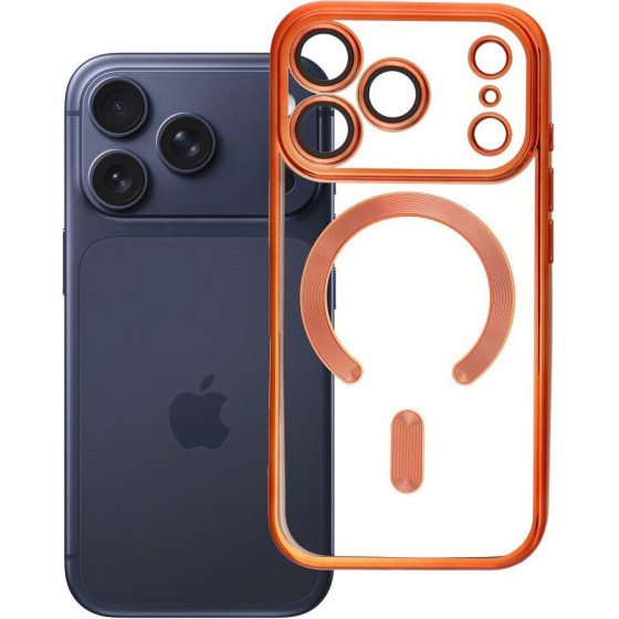 Case For Iphone 17 Pro Electro Mag Cover Compatible With Magsafe Orange OEM