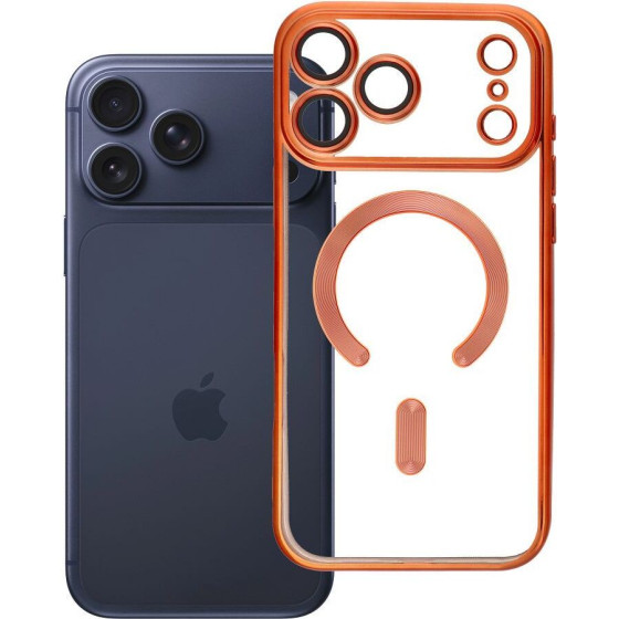 Case For Iphone 17 Pro Max Electro Mag Cover Compatible With Magsafe Orange OEM