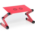 Desk For Laptop Uniwersal Adjustable With Cooling YL-803 Red OEM