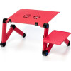 Desk For Laptop Uniwersal Adjustable With Cooling YL-803 Red OEM