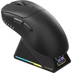 Ajazz AJ179 Apex - Wireless Gaming Mouse - 8K, Magnetic Charging Dock, Black - (AJ179-APEX-BK)