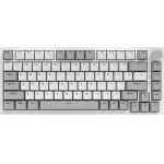 Ajazz Gaming Mechanical Keyboard AK820 - As Red Switch [Linear] (English US), Gray White, White Light - (AJ-AK820-ARS-GW)