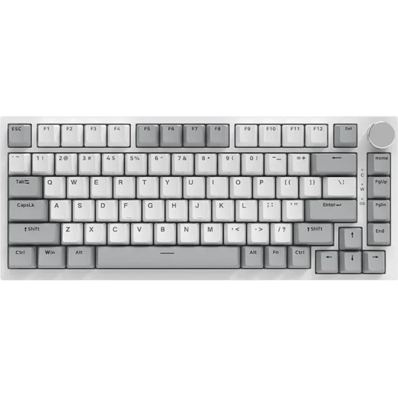 Ajazz Gaming Mechanical Keyboard AK820 - As Red Switch [Linear] (English US), Gray White, White Light - (AJ-AK820-ARS-GW)