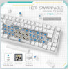 Ajazz Gaming Mechanical Keyboard AK820 - Blue Switches [Tactile] (English US), White, Blue Light - (AJ-AK820-BS-WH-DIY)