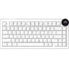 Ajazz Wireless Gaming Mechanical Keyboard AK820 V2 Pro - White Peach Switch [Linear] (English US), White - (AJ-AK820-V2-PRO-WPS-SE-WH)