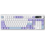 Ajazz Wireless Gaming Mechanical Keyboard AK980 V2 - Gift Switch [Linear] (English US), Purple, White, Blue - (AJ-AK980-V2-GS-PWB)