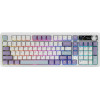 Ajazz Wireless Gaming Mechanical Keyboard AK980 V2 - Gift Switch [Linear] (English US), Purple, White, Blue - (AJ-AK980-V2-GS-PWB)