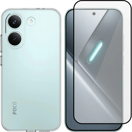 Vivid Set Tpu Case + Full Face Tempered Glass Xiaomi Poco X8 Pro 5G - (VI-TPU-TG.Ff 1-26010001)