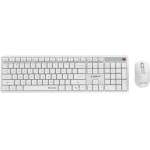 Gembird Silent Key Pro Business Wireless Desktop Set Us Layout White - (KBS-WMS-01-W)