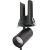 Aca Ai Meta Ii Recessed Black Aluminum Spot With Dual Sensor & Bluetooth 15W Cct 220-240V 36� D70x135mm - (4TR096D41)