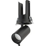 Aca Ai Meta Ii Recessed Black Aluminum Spot With Dual Sensor & Bluetooth 30W Cct 220-240V 36� D80x160mm - (4TR097D41)